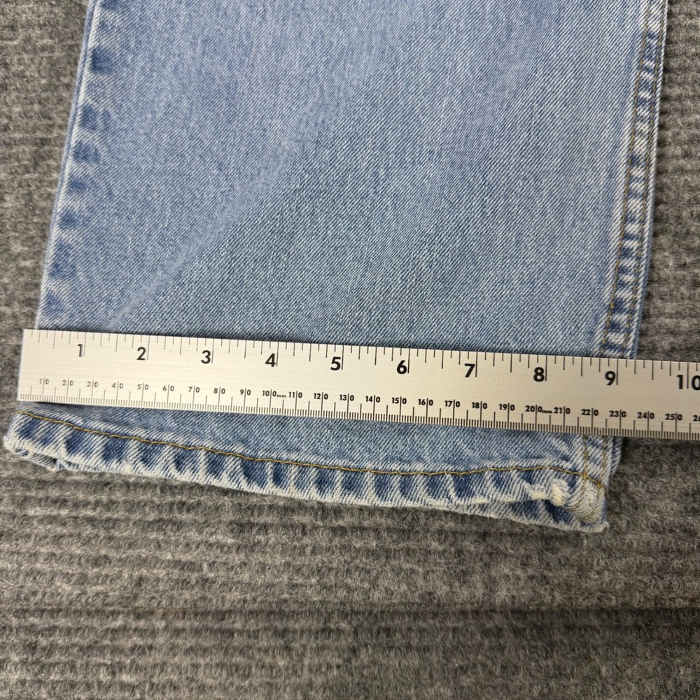 Levis 550 Relaxed Fit Tapered Leg Light Wash Blue Denim Jeans Mens 44x34 - Picture 8 of 10